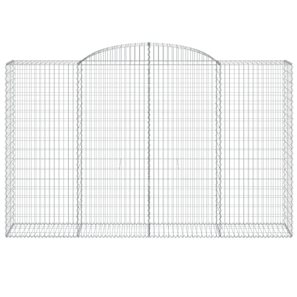 vidaXL Συρματοκιβώτια Τοξωτά 13 τεμ. 300x50x180/200 εκ. Γαλβαν. Ατσάλι