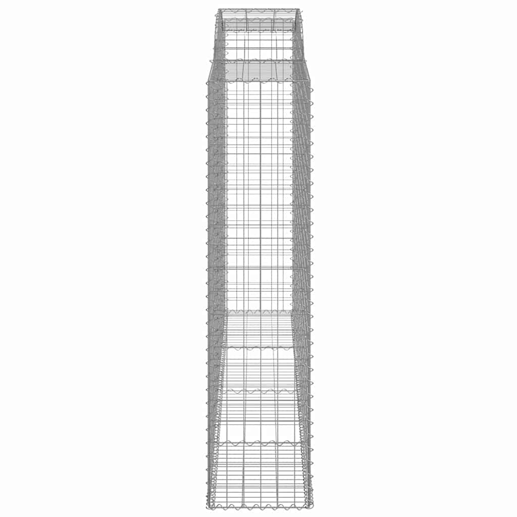 vidaXL Συρματοκιβώτια Τοξωτά 12 τεμ. 300x50x200/220 εκ. Γαλβαν. Ατσάλι