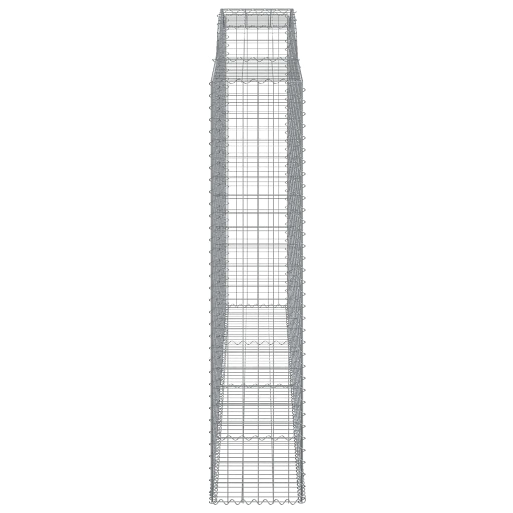 vidaXL Συρματοκιβώτια Τοξωτά 9 τεμ. 300x50x220/240 εκ. Γαλβαν. Ατσάλι