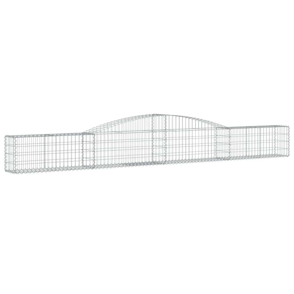 vidaXL Συρματοκιβώτια Τοξωτά 6 τεμ. 400x30x40/60 εκ. Γαλβαν. Ατσάλι