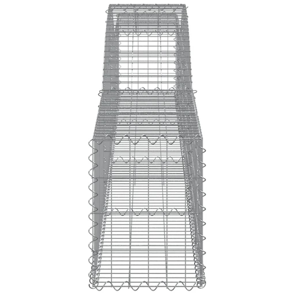 vidaXL Συρματοκιβώτια Τοξωτά 6 τεμ. 400x30x40/60 εκ. Γαλβαν. Ατσάλι