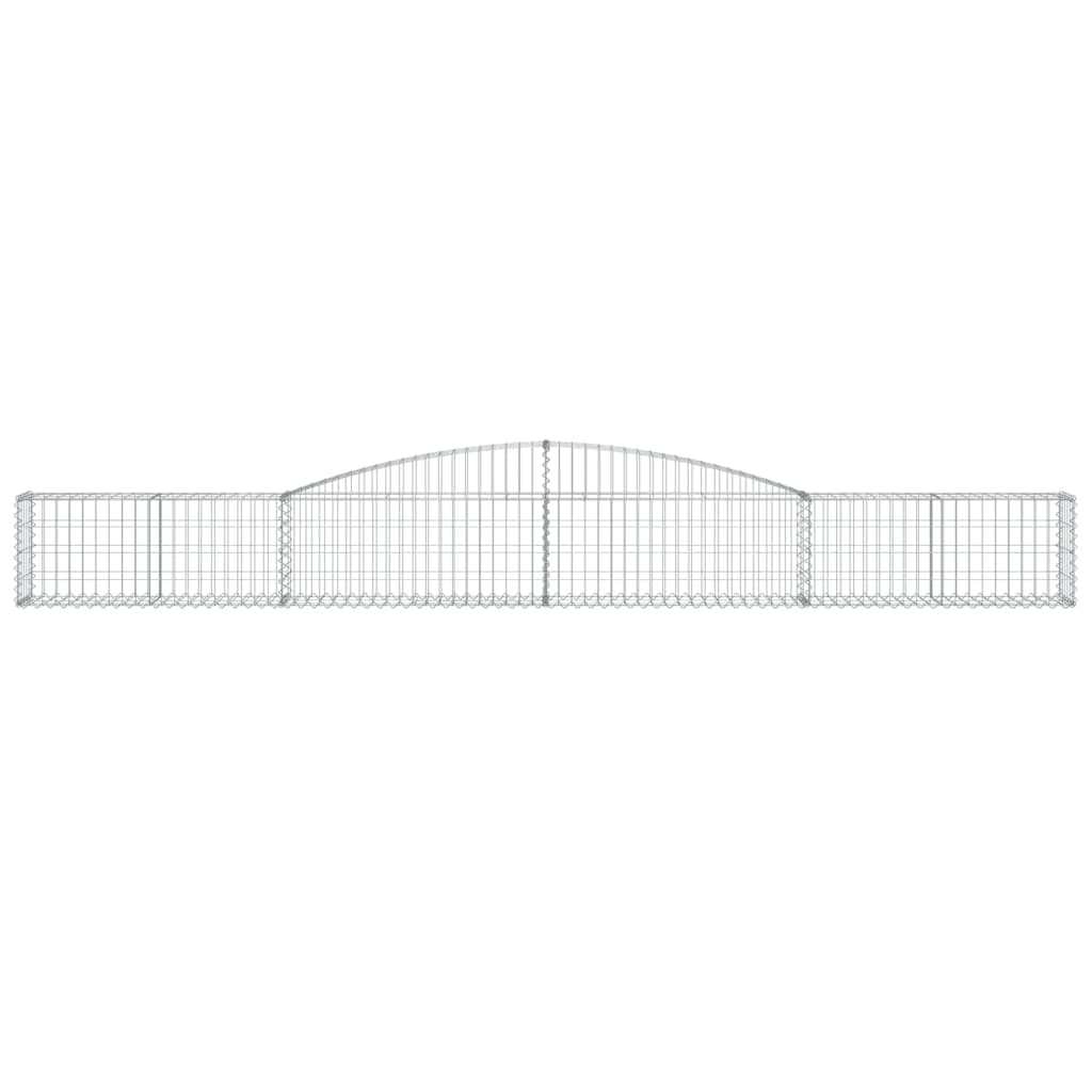 vidaXL Συρματοκιβώτια Τοξωτά 10 τεμ. 400x30x40/60 εκ. Γαλβαν. Ατσάλι