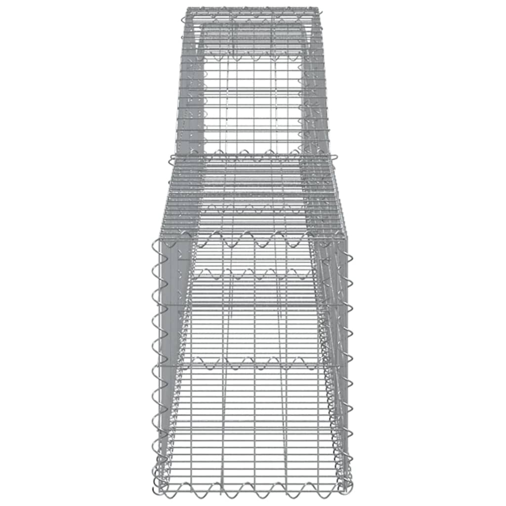 vidaXL Συρματοκιβώτια Τοξωτά 15 τεμ. 400x30x40/60 εκ. Γαλβαν. Ατσάλι