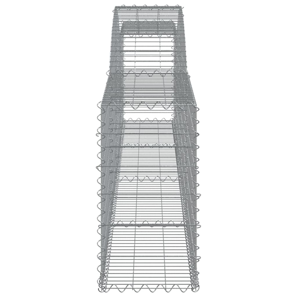 vidaXL Συρματοκιβώτια Τοξωτά 15 τεμ. 400x30x60/80 εκ. Γαλβαν. Ατσάλι