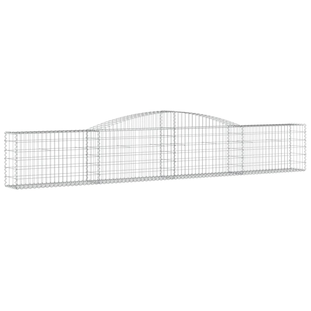 vidaXL Συρματοκιβώτια Τοξωτά 20 τεμ. 400x30x60/80 εκ. Γαλβαν. Ατσάλι