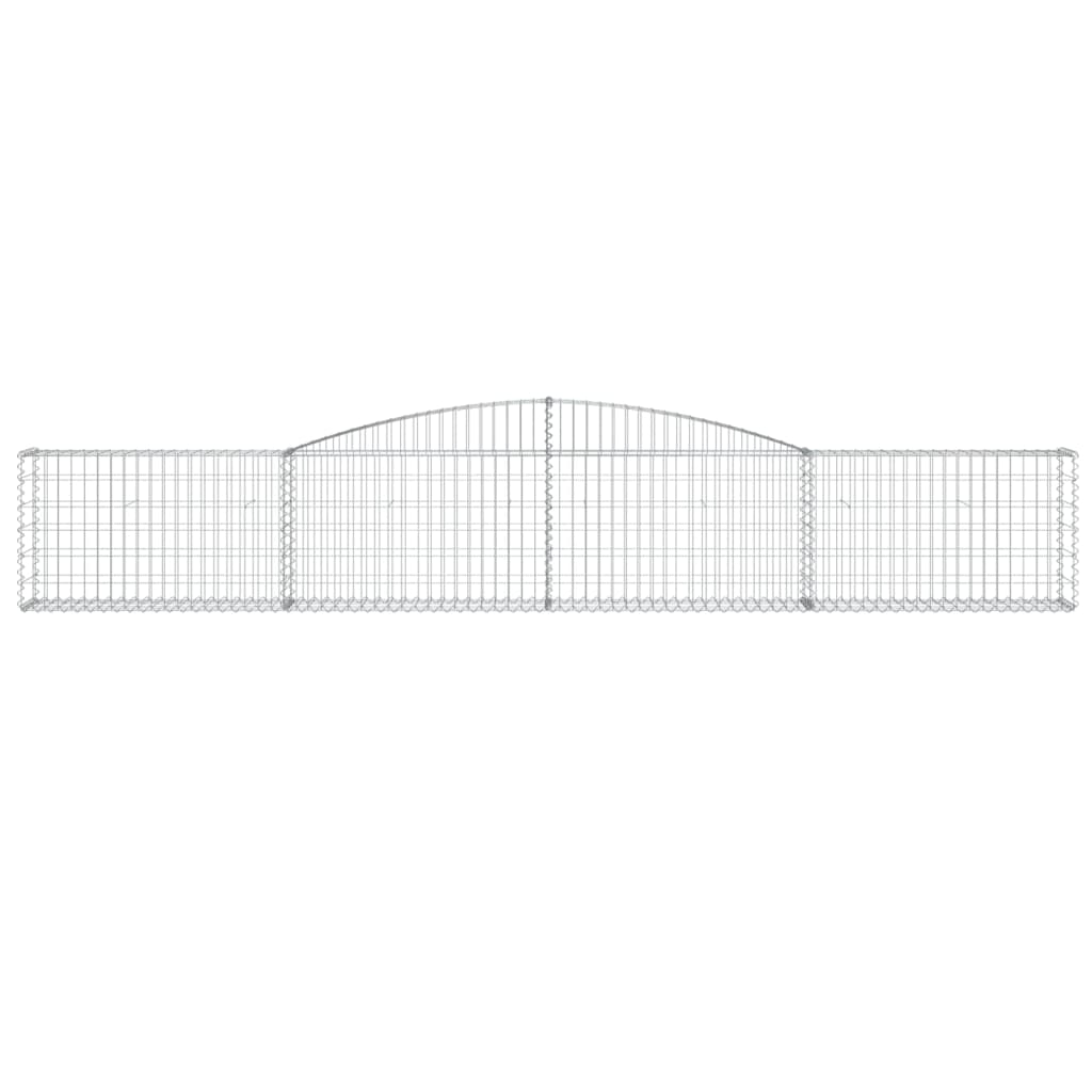 vidaXL Συρματοκιβώτια Τοξωτά 20 τεμ. 400x30x60/80 εκ. Γαλβαν. Ατσάλι
