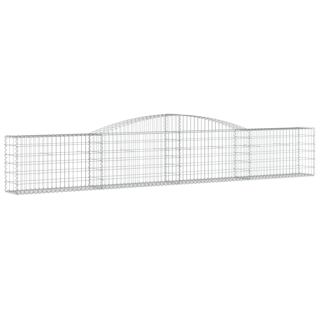 vidaXL Συρματοκιβώτια Τοξωτά 25 τεμ. 400x30x60/80 εκ. Γαλβαν. Ατσάλι