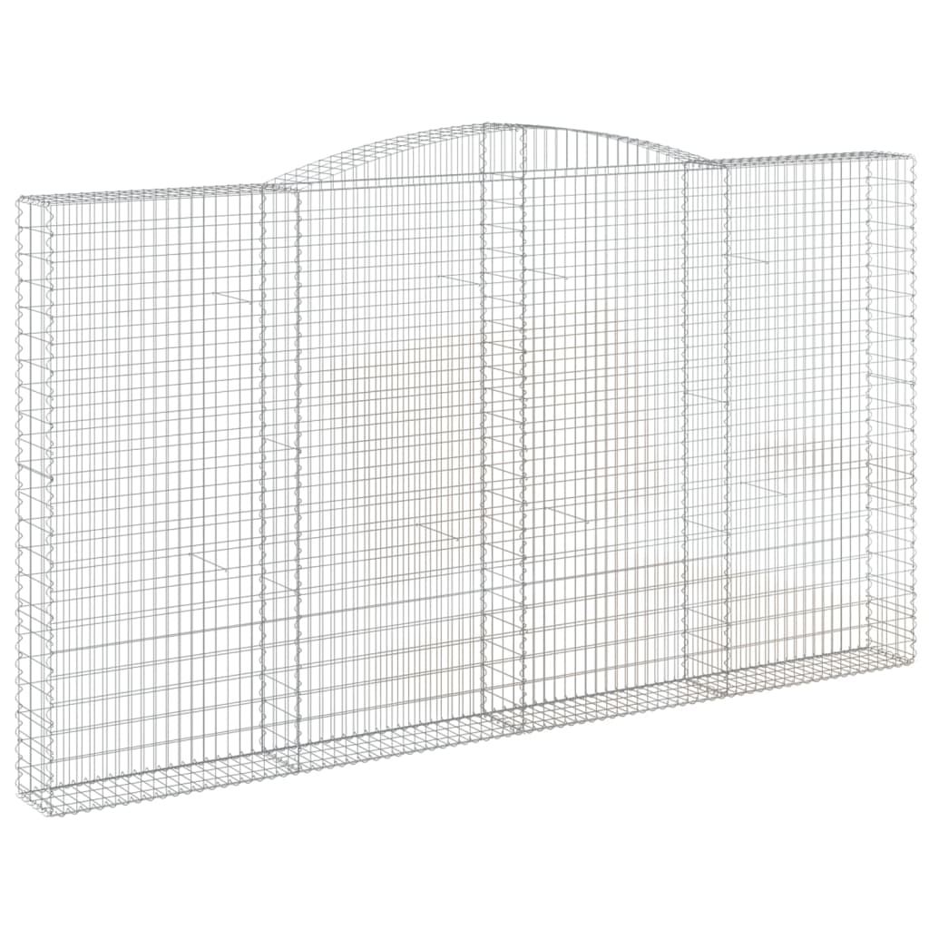 vidaXL Συρματοκιβώτια Τοξωτά 5 τεμ. 400x30x220/240 εκ. Γαλβαν. Ατσάλι
