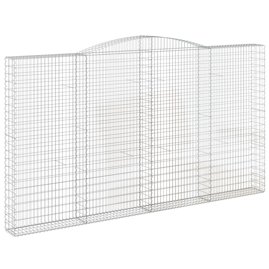 vidaXL Συρματοκιβώτια Τοξωτά 6 τεμ. 400x30x220/240 εκ. Γαλβαν. Ατσάλι
