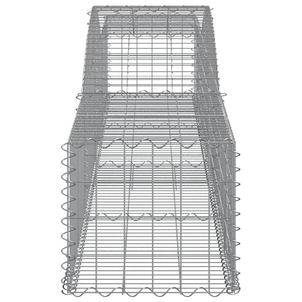 vidaXL Συρματοκιβώτια Τοξωτά 5 τεμ. 400x50x40/60 εκ. Γαλβαν. Ατσάλι