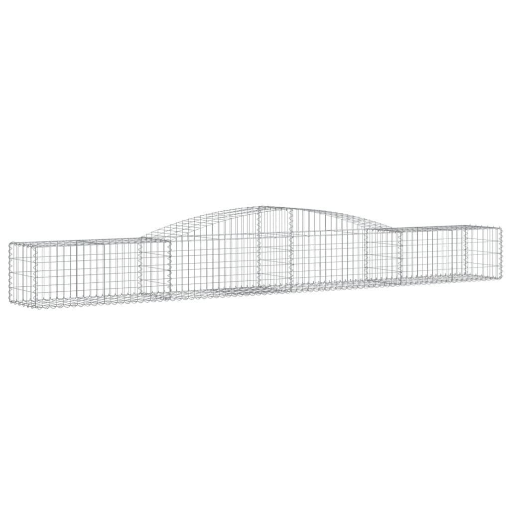 vidaXL Συρματοκιβώτια Τοξωτά 25 τεμ. 400x50x40/60 εκ. Γαλβαν. Ατσάλι