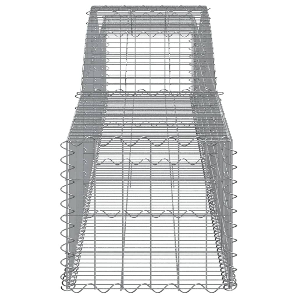 vidaXL Συρματοκιβώτια Τοξωτά 25 τεμ. 400x50x40/60 εκ. Γαλβαν. Ατσάλι