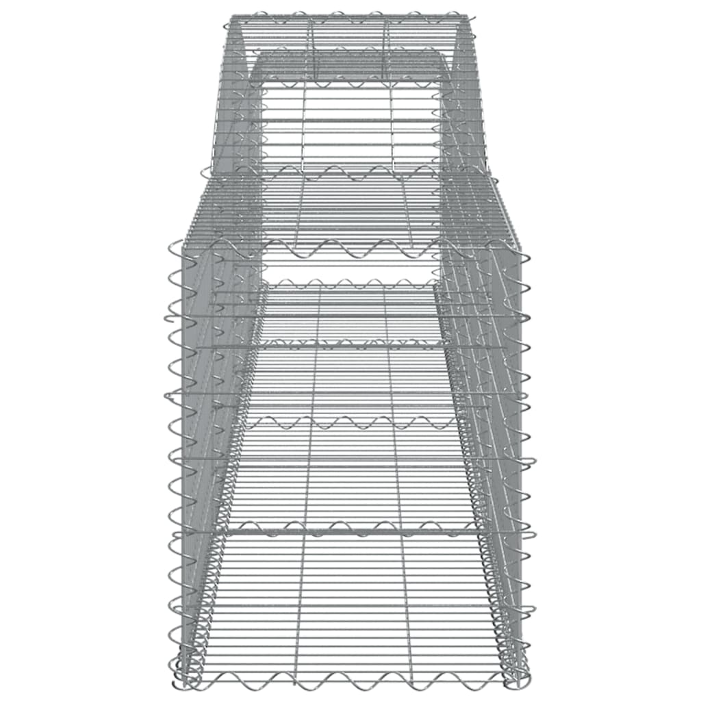 vidaXL Συρματοκιβώτια Τοξωτά 25 τεμ. 400x50x60/80 εκ. Γαλβαν. Ατσάλι