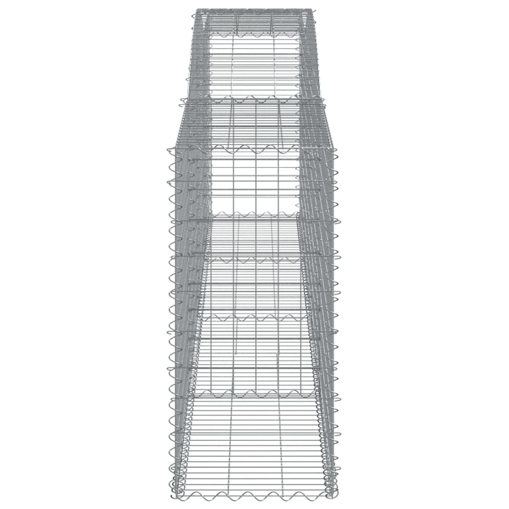 vidaXL Συρματοκιβώτια Τοξωτά 25 τεμ. 400x50x100/120 εκ. Γαλβαν. Ατσάλι