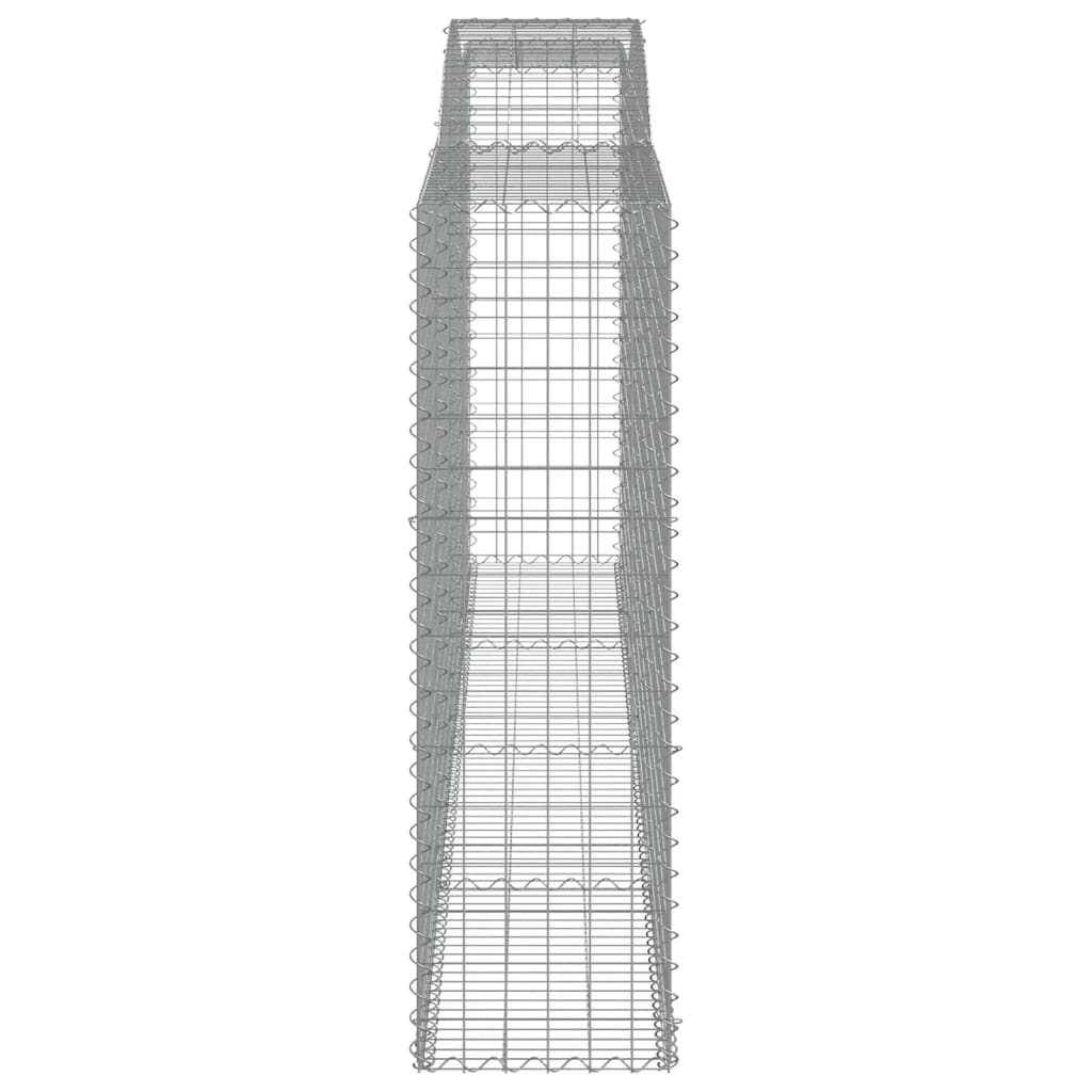 vidaXL Συρματοκιβώτια Τοξωτά 5 τεμ. 400x50x160/180 εκ. Γαλβαν. Ατσάλι