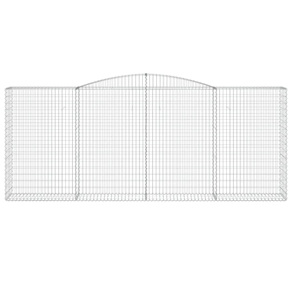 vidaXL Συρματοκιβώτια Τοξωτά 10 τεμ. 400x50x160/180 εκ. Γαλβαν. Ατσάλι