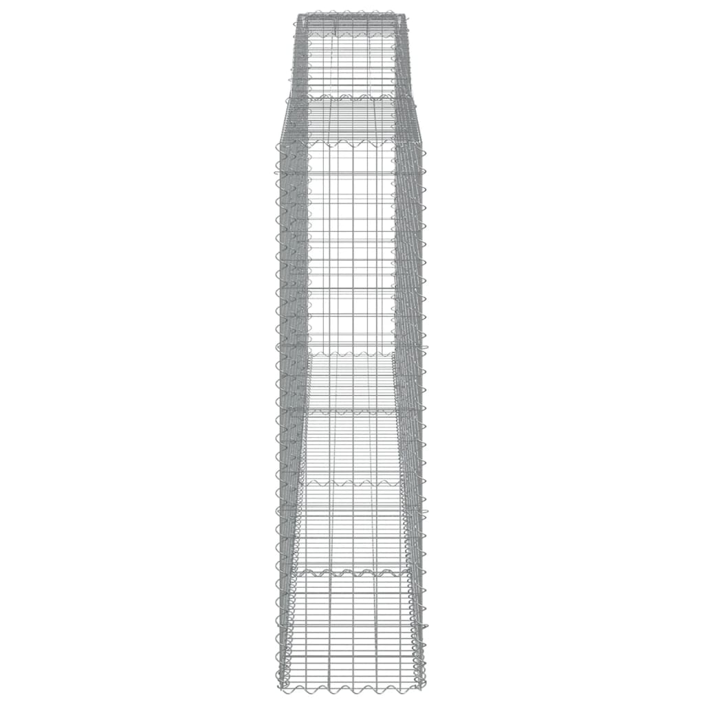 vidaXL Συρματοκιβώτια Τοξωτά 8 τεμ. 400x50x180/200 εκ. Γαλβαν. Ατσάλι