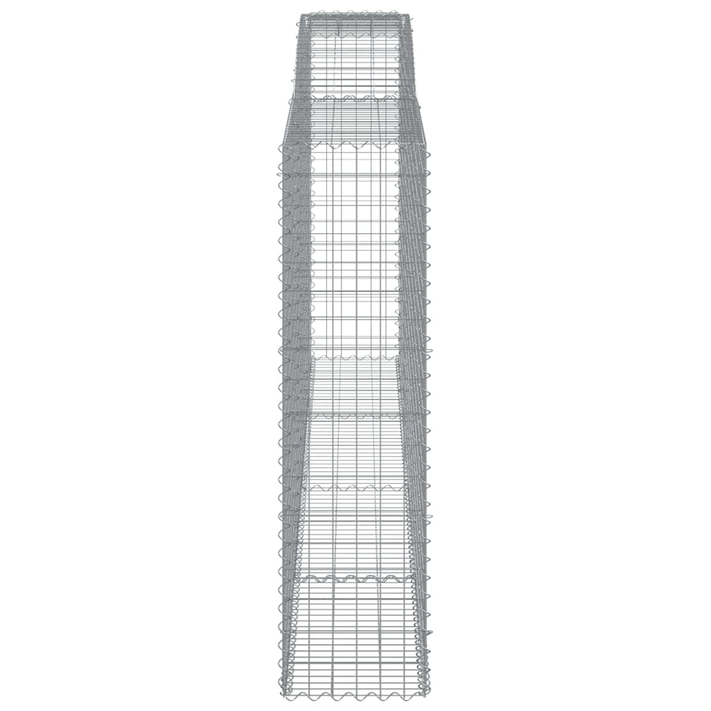 vidaXL Συρματοκιβώτια Τοξωτά 9 τεμ. 400x50x180/200 εκ. Γαλβαν. Ατσάλι