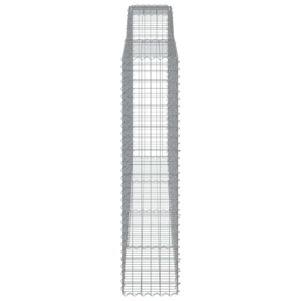 vidaXL Συρματοκιβώτια Τοξωτά 4 τεμ. 400x50x200/220 εκ. Γαλβαν. Ατσάλι