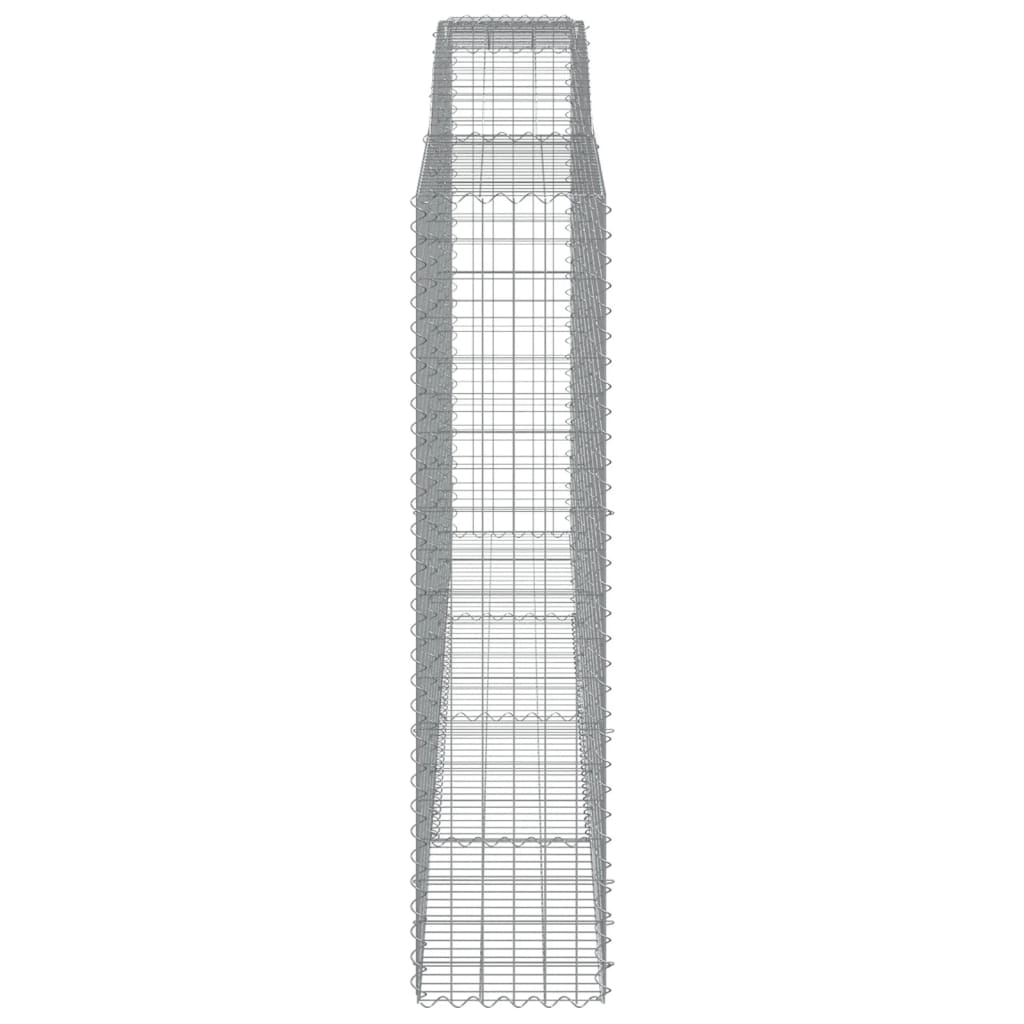 vidaXL Συρματοκιβώτια Τοξωτά 5 τεμ. 400x50x200/220 εκ. Γαλβαν. Ατσάλι