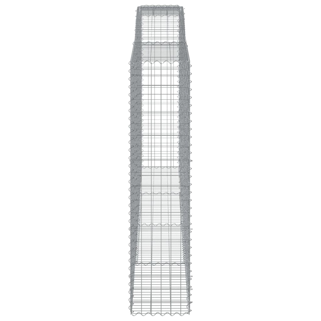 vidaXL Συρματοκιβώτια Τοξωτά 10 τεμ. 400x50x200/220 εκ. Γαλβαν. Ατσάλι