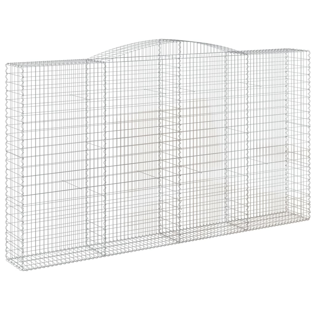 vidaXL Συρματοκιβώτια Τοξωτά 5 τεμ. 400x50x220/240 εκ. Γαλβαν. Ατσάλι