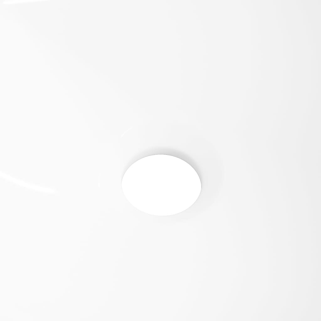 vidaXL Νιπτήρας Στρογγυλός Λευκός 36 x 15 εκ. Κεραμικός