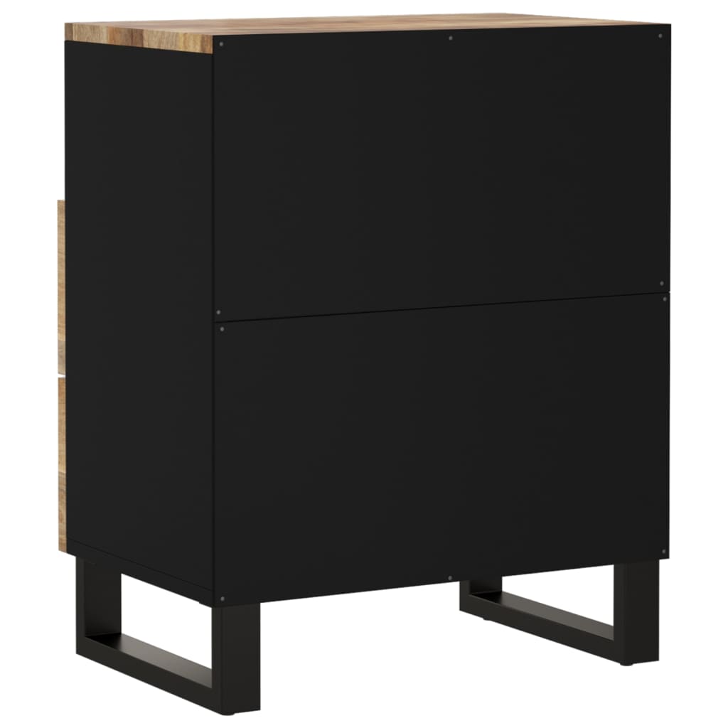 vidaXL Κομοδίνο 50x33x62 εκ. Μασίφ Ξύλο Μάνγκο & Επεξεργασμένο Ξύλο