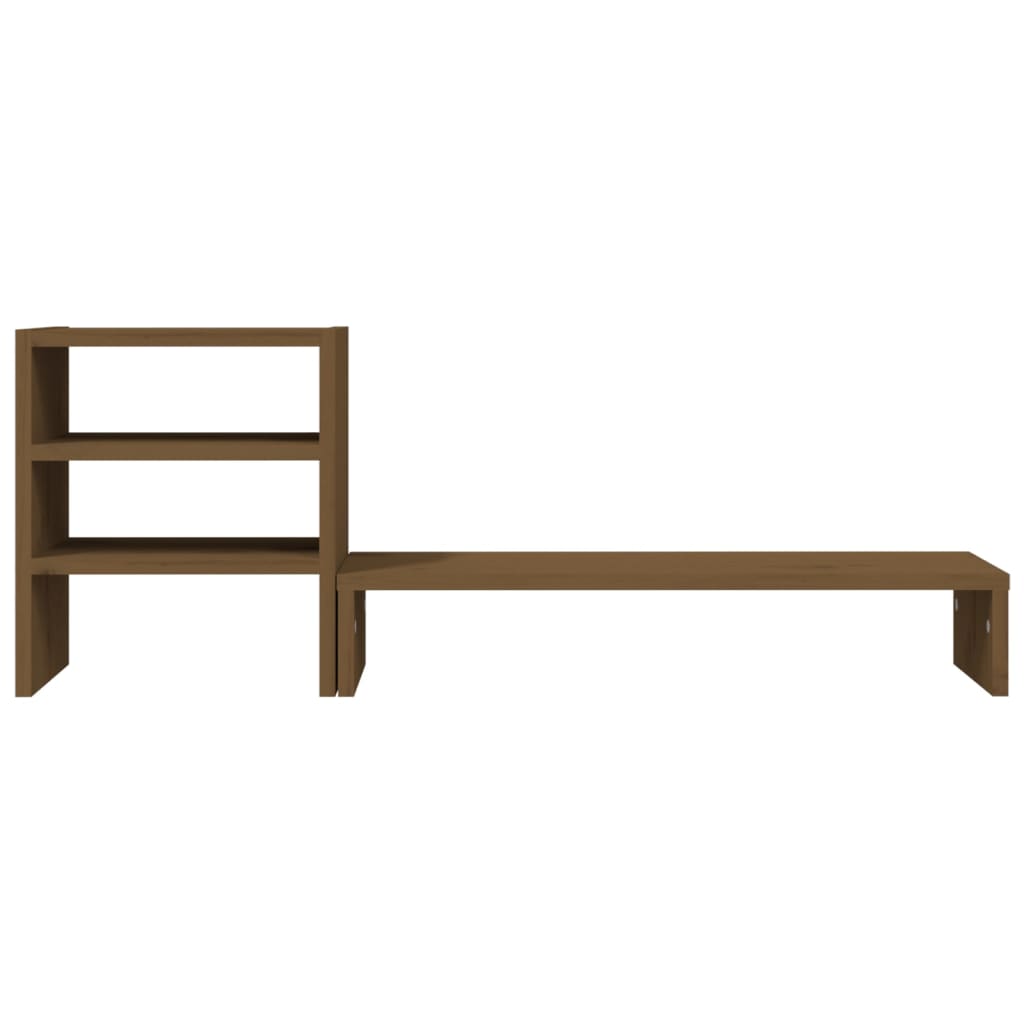 vidaXL Βάση Οθόνης Καφέ 81x20x30 εκ. από Μασίφ Ξύλο Πεύκου