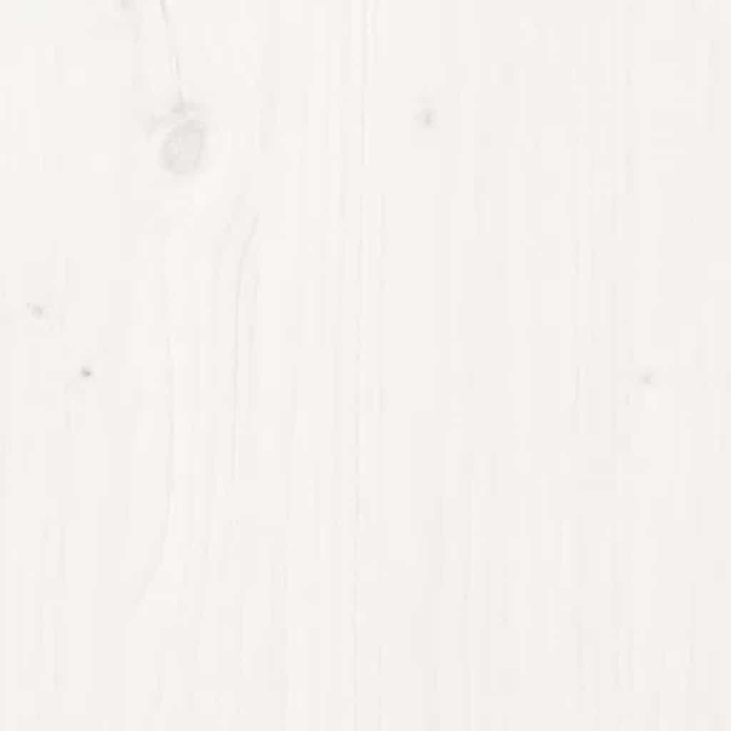 vidaXL Βάση Οθόνης Λευκή 100x27x15 εκ. από Μασίφ Ξύλο Πεύκου