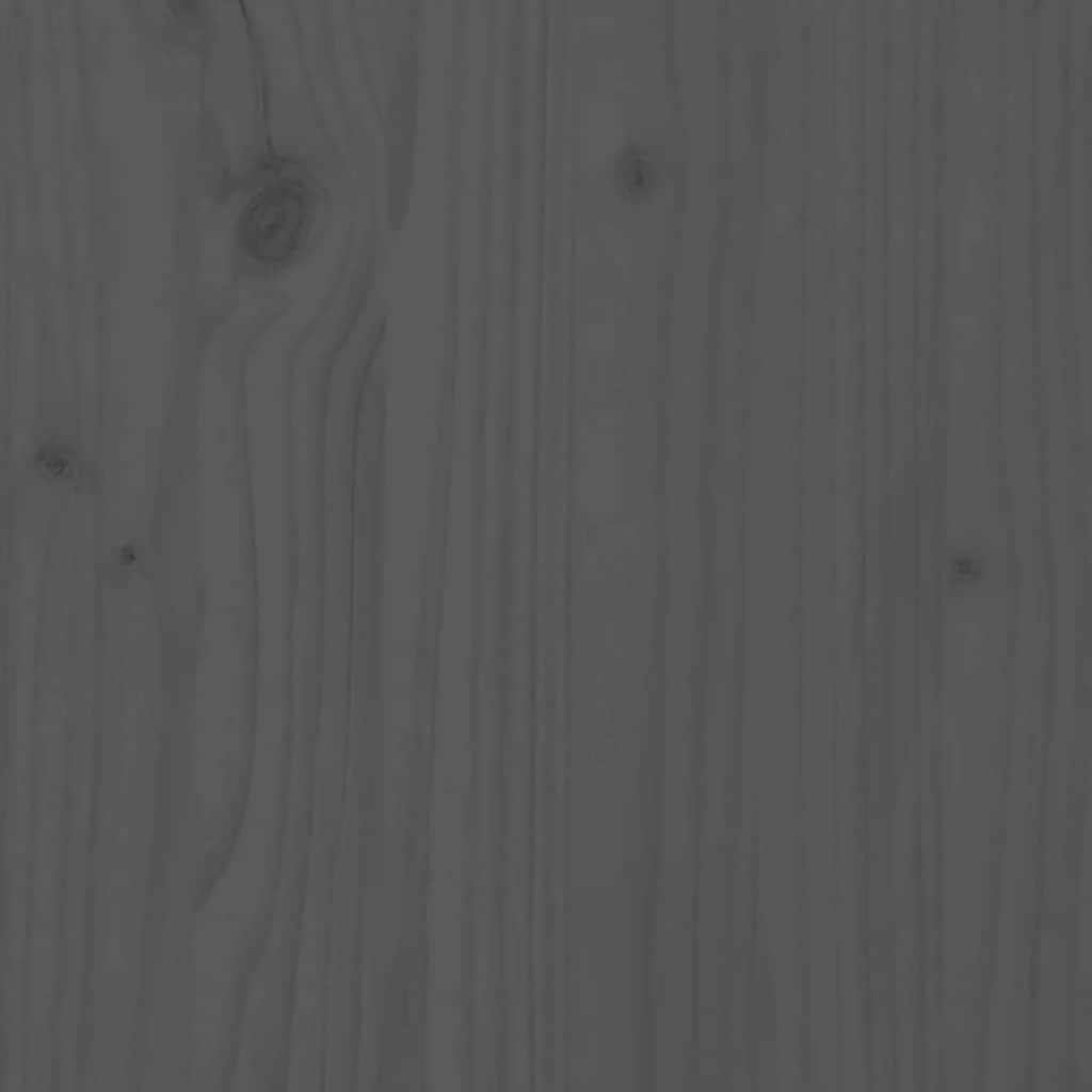 vidaXL Βάση Οθόνης Γκρι 100 x 27 x 15 εκ. από Μασίφ Ξύλο Πεύκου