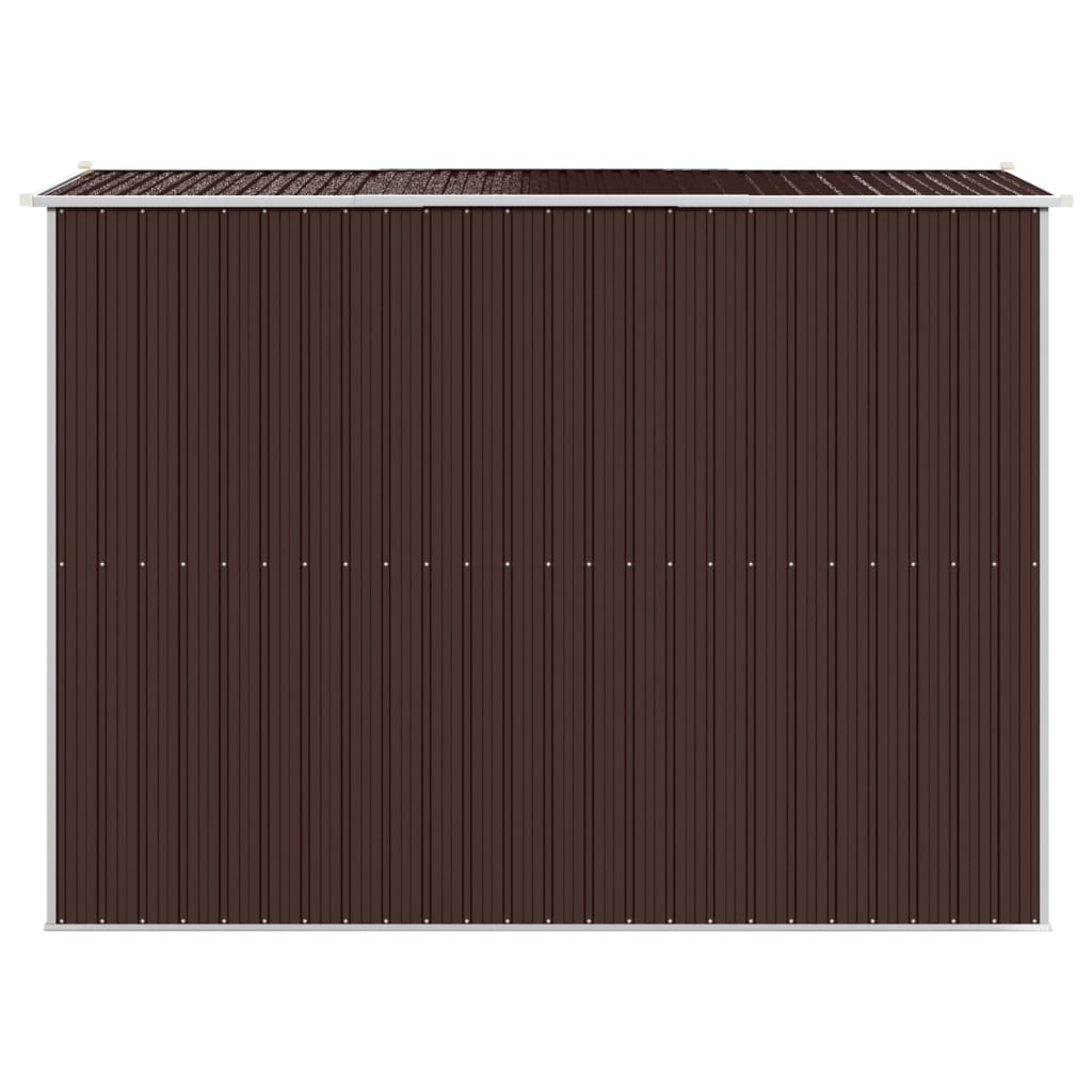vidaXL Αποθήκη Κήπου Σκούρο καφέ 192x274x223 εκ. Γαλβανισμένο Ατσάλι