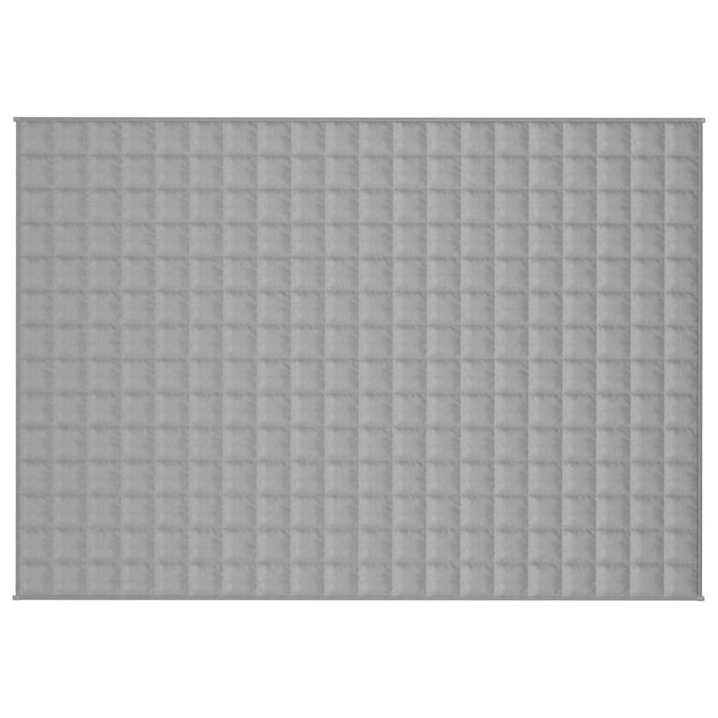 vidaXL Κουβέρτα Βαρύτητας Γκρι 138 x 200 εκ. 6 κ. Υφασμάτινη
