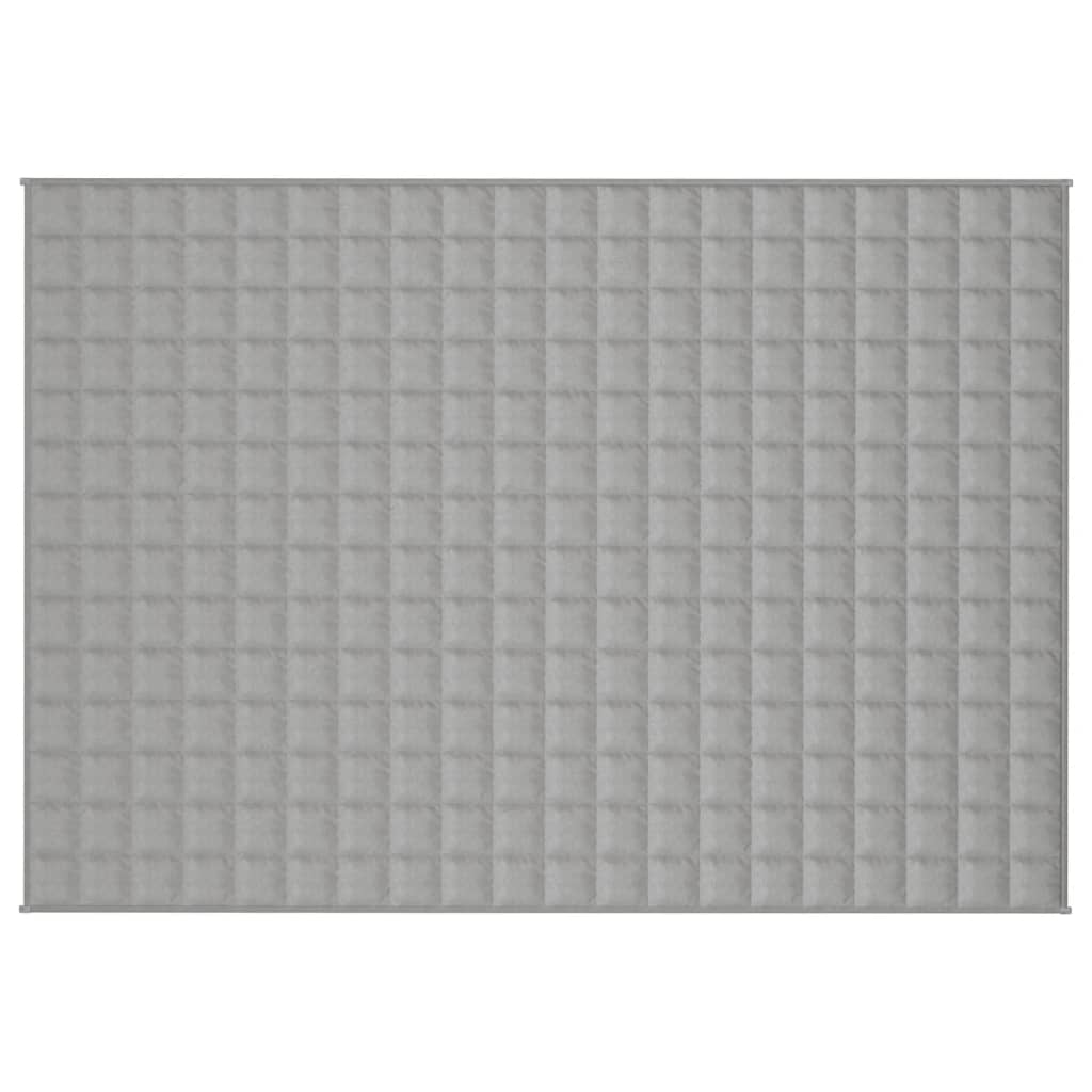 vidaXL Κουβέρτα Βαρύτητας Γκρι 138 x 200 εκ. 10 κ. Υφασμάτινη