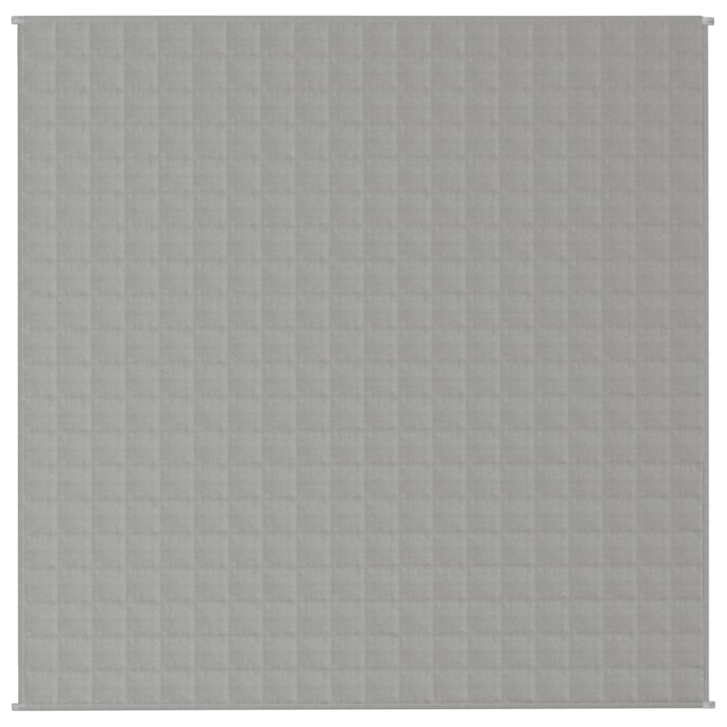 vidaXL Κουβέρτα Βαρύτητας Γκρι 200 x 200 εκ. 9 κ. Υφασμάτινη