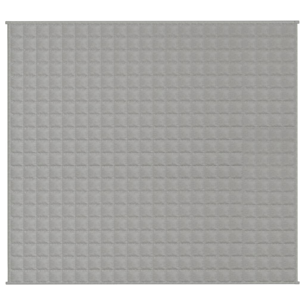 vidaXL Κουβέρτα Βαρύτητας Γκρι 200 x 225 εκ. 9 κ. Υφασμάτινη