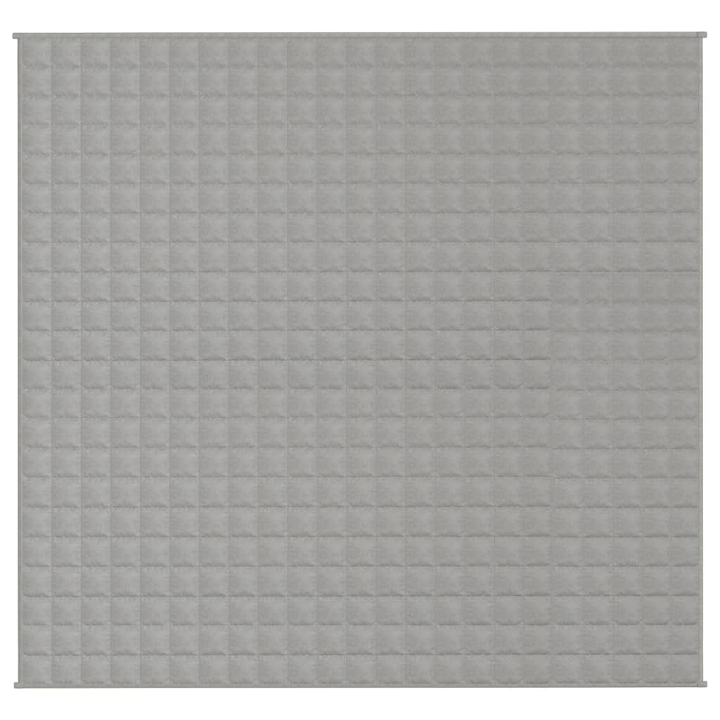 vidaXL Κουβέρτα Βαρύτητας Γκρι 220 x 235 εκ. 15 κ. Υφασμάτινη