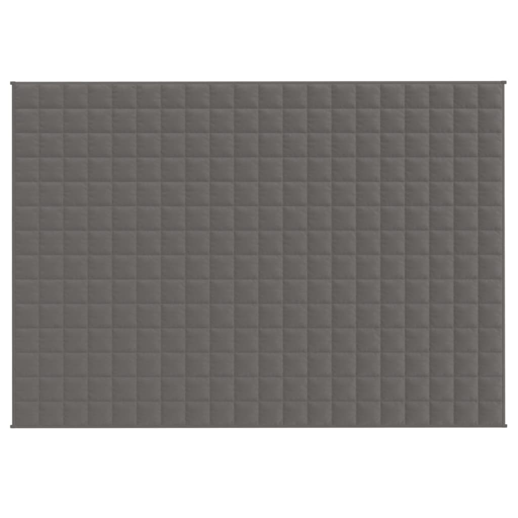 vidaXL Κουβέρτα Βαρύτητας Γκρι 138 x 200 εκ. 6 κ. Υφασμάτινη