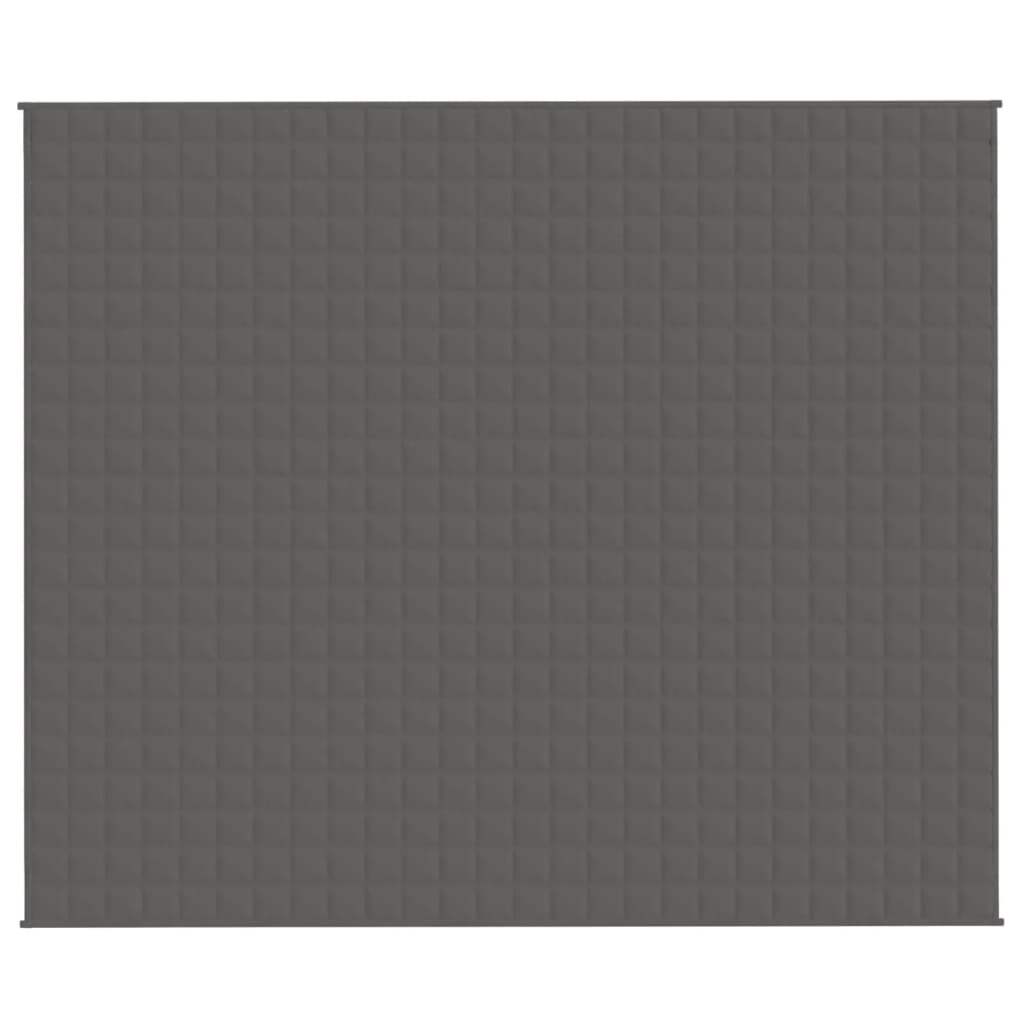 vidaXL Κουβέρτα Βαρύτητας Γκρι 220 x 260 εκ. 15 κ. Υφασμάτινη