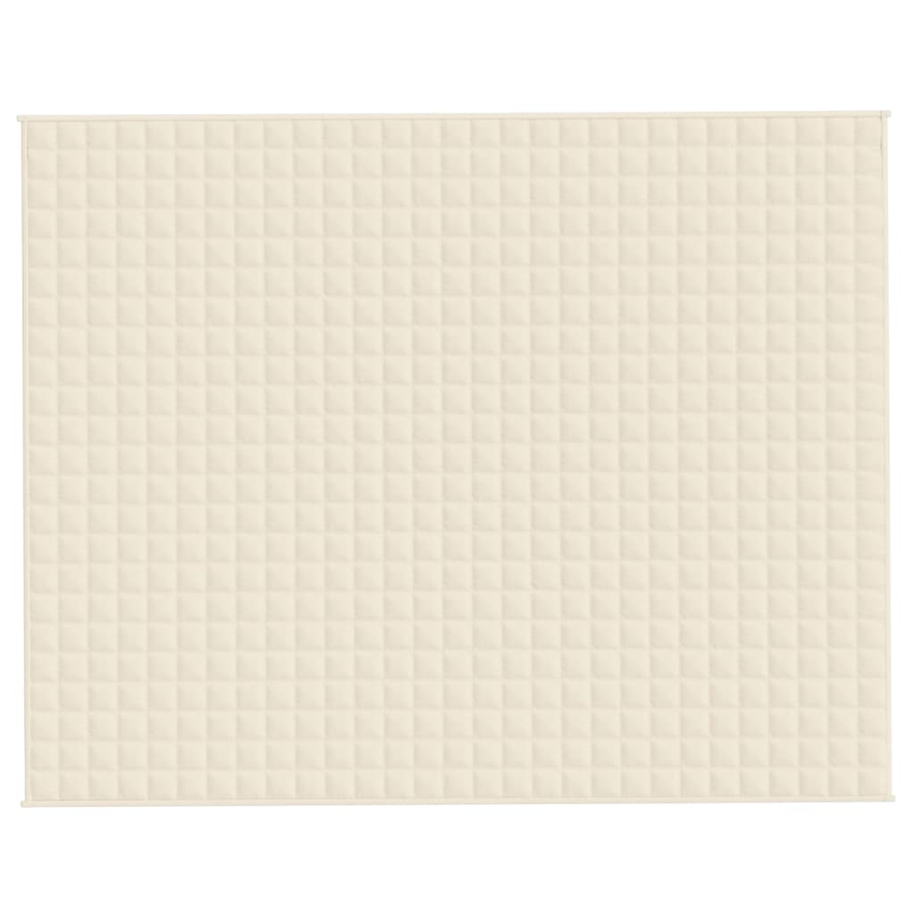 vidaXL Κουβέρτα Βαρύτητας Ανοιχτό Κρεμ 235 x 290 εκ. 15 κ. Υφασμάτινη