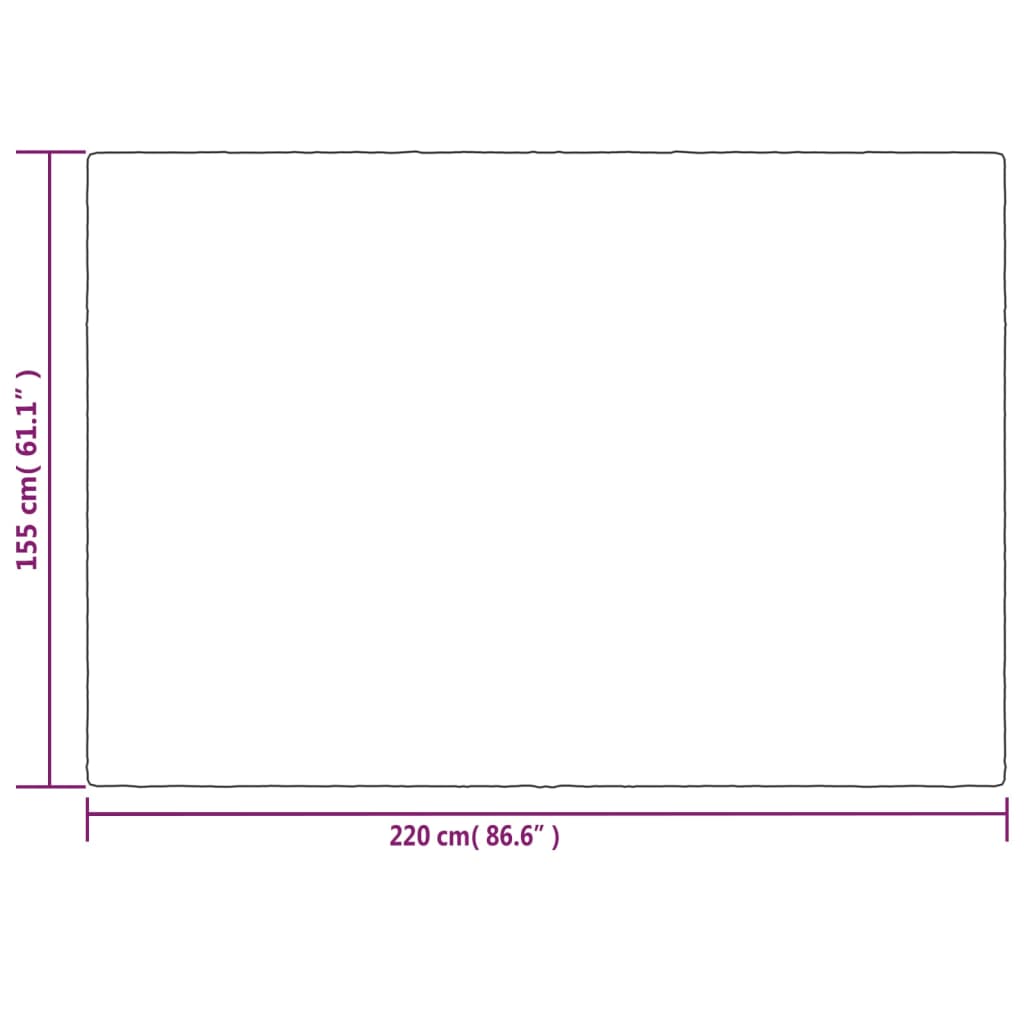 vidaXL Κουβέρτα Βαρύτητας με Κάλυμμα Γκρι 155x220 εκ. 7 κ. Υφασμάτινη