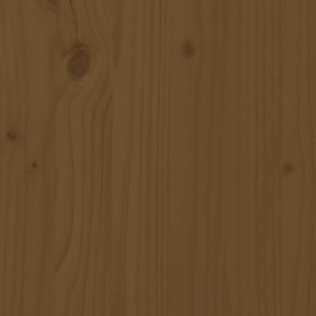 vidaXL Κουτί Αποθήκευσης Καφέ Μελί 110x50x45,5εκ από Μασίφ Ξύλο Πεύκου