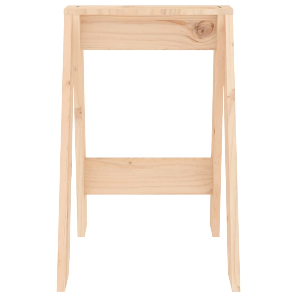 vidaXL Σκαμπό 2 Τεμ. 40 x 40 x 60 εκ. από Μασίφ Ξύλο Πεύκου
