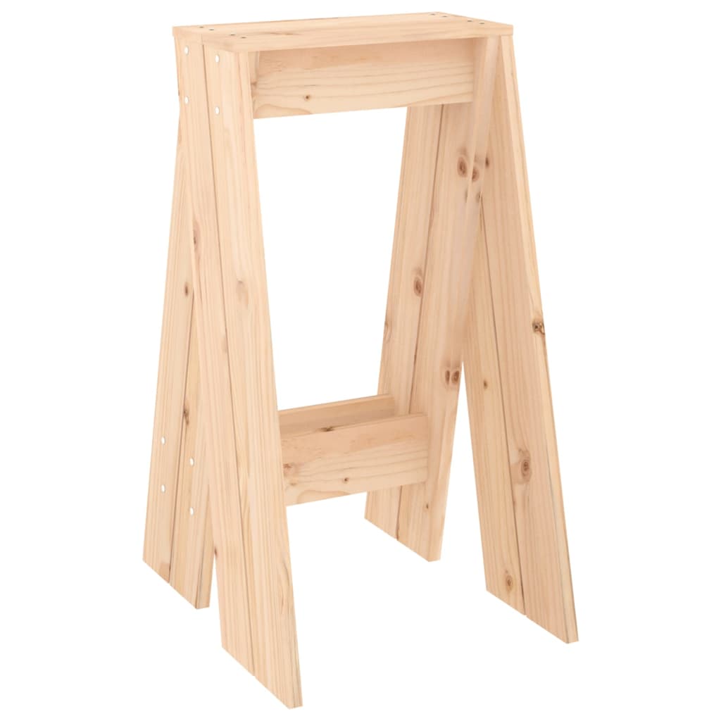 vidaXL Σκαμπό 2 τεμ. 40 x 40 x 75 εκ. από Μασίφ Ξύλο Πεύκου