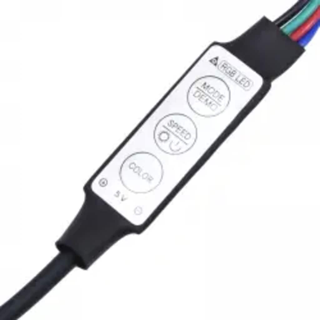 vidaXL Έπιπλο Τηλεόρασης με LED Λευκό 260 x 36,5 x 40 εκ.