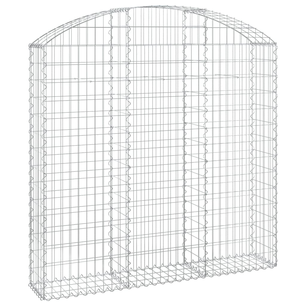vidaXL Συρματοκιβώτιο Τοξωτό 150x30x140/160εκ. από Γαλβανισμένο Χάλυβα
