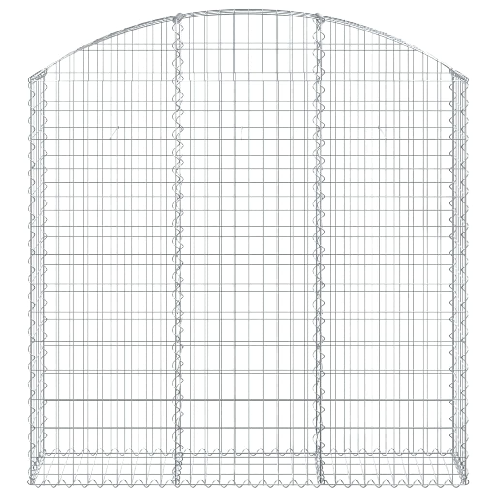 vidaXL Συρματοκιβώτιο Τοξωτό 150x30x140/160εκ. από Γαλβανισμένο Χάλυβα