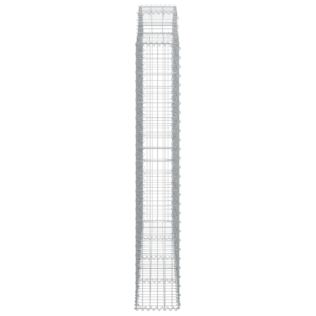 vidaXL Συρματοκιβώτιο Τοξωτό 200x30x180/200εκ. από Γαλβανισμένο Χάλυβα
