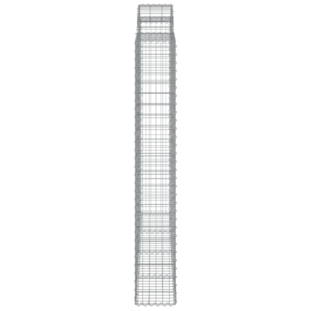 vidaXL Συρματοκιβώτιο Τοξωτό 200x30x200/220εκ. από Γαλβανισμένο Χάλυβα