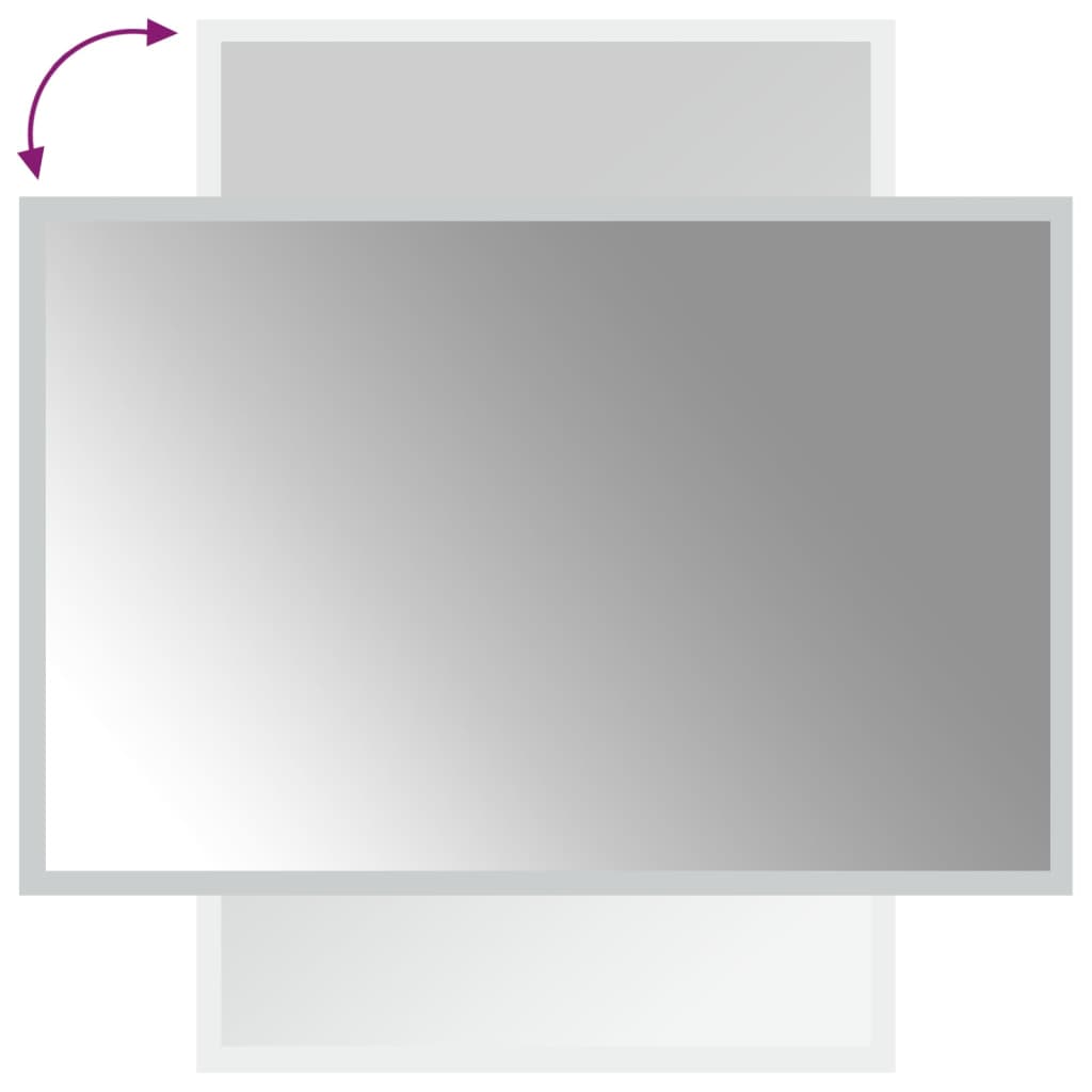 vidaXL Καθρέφτης Μπάνιου με LED 40x60 εκ.